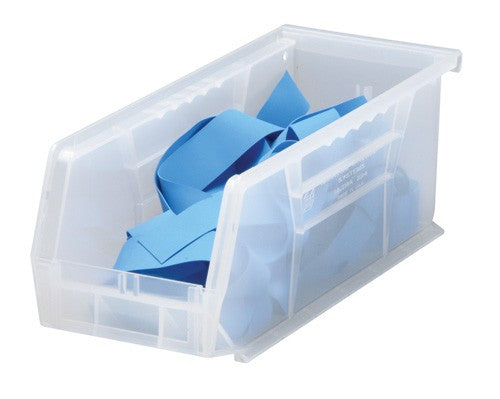 Bin, 10 7/8"L x 4 1/8"W x 4"H, Clear, 12/ctn (DROP SHIP ONLY)