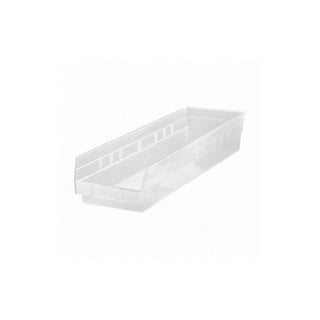 Shelf Bin, 23 5/8" x 6 5/8" x 4", Clear, 8/ctn (DROP SHIP ONLY)