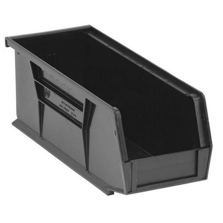 Stackable Shelf Bin, 14" x 6" x 7", Gray, 6/ctn (DROP SHIP ONLY)