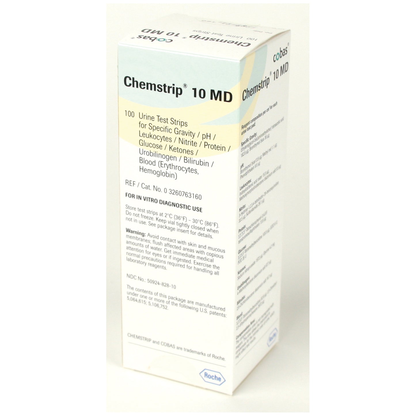 Chemstrip 10 MD Urine Test Strips, CLIA Waived, 100/vial (Continental US Only)