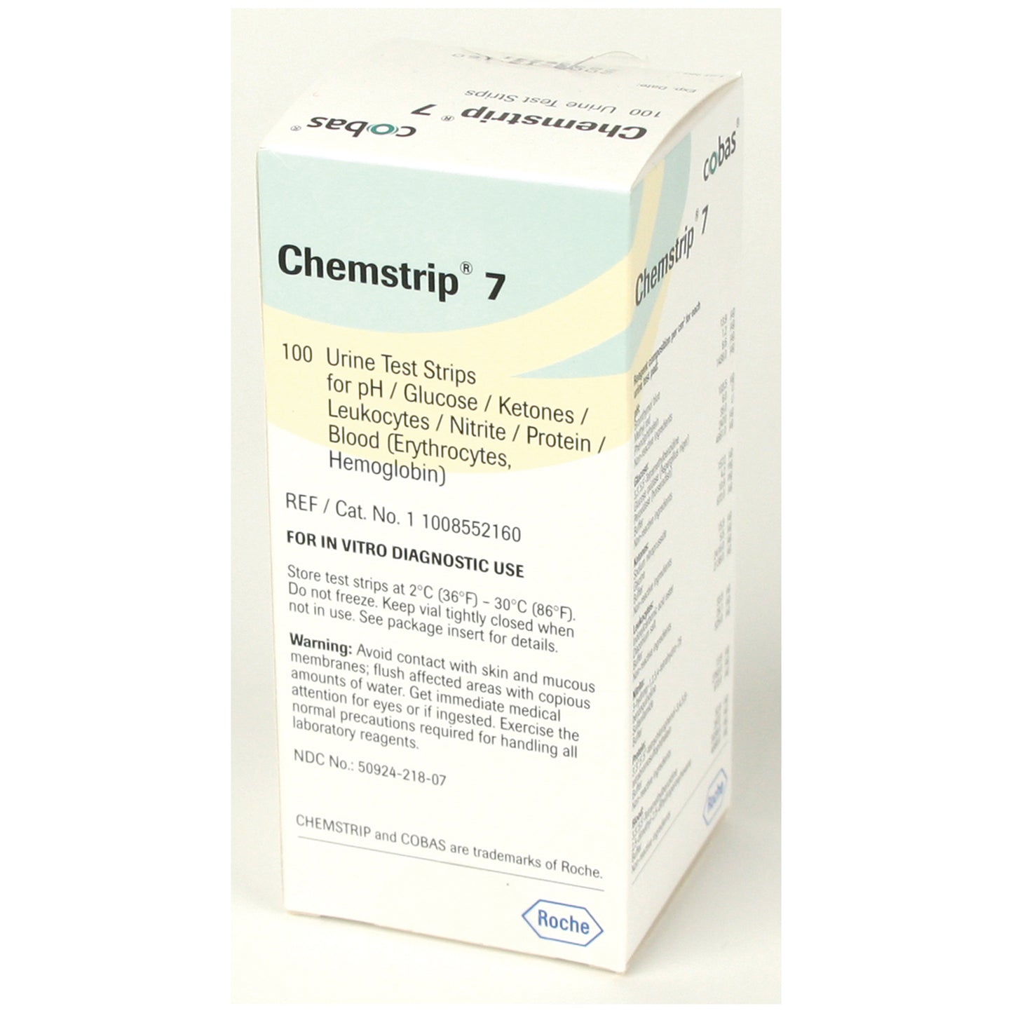 Chemstrip 7 (Leukocytes, pH, Protein, Glucose, Nitrite, Ketone, Blood), CLIA Waived, 100/vial (Minimum Expiry Lead is 90 days) (Item is Non-Returnable) (Continental US Only)