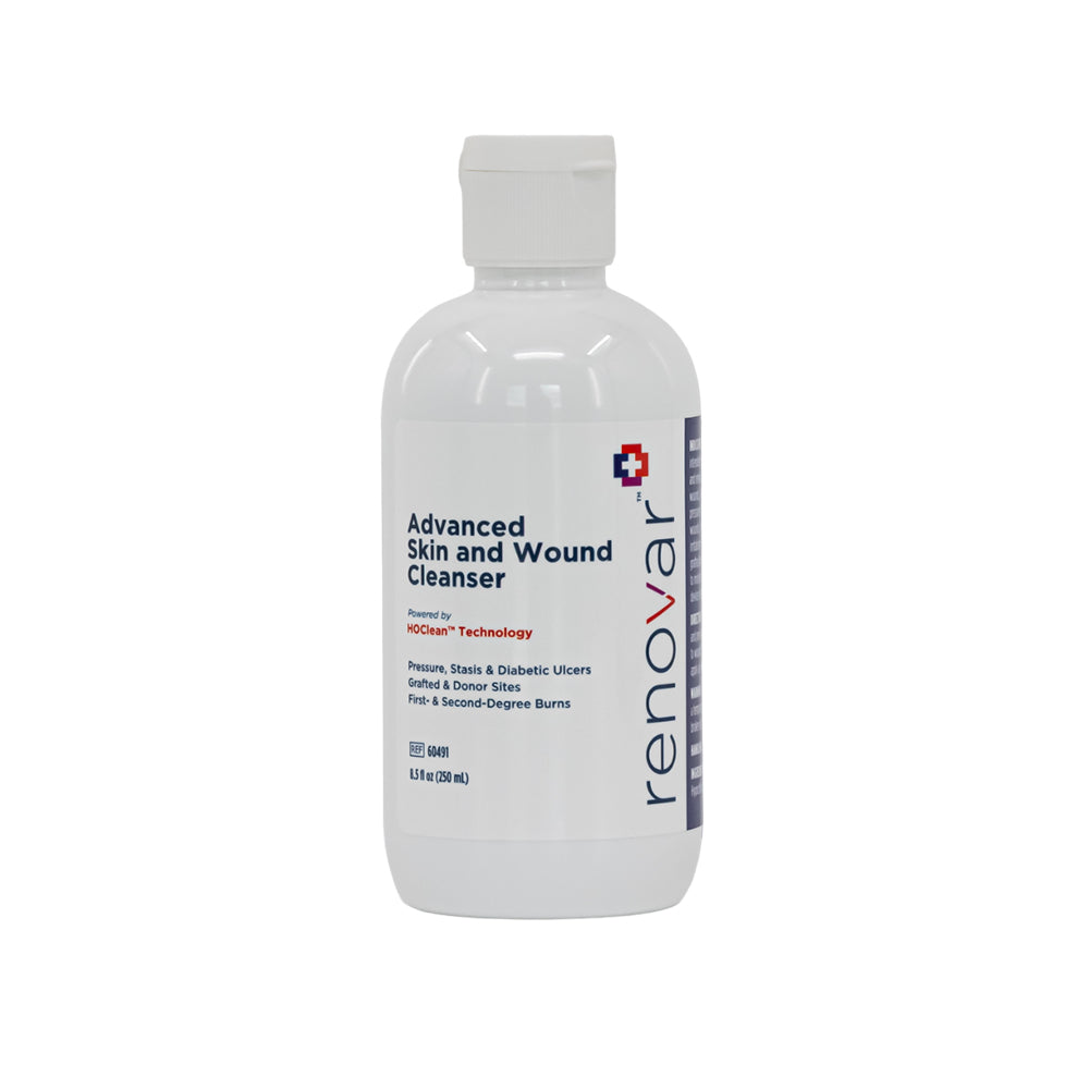 Renovar Advanced Skin and Wound Cleanser, 8.5oz. Bottle with Dispensing Cap, Non-Sterile, 12ea/cs
