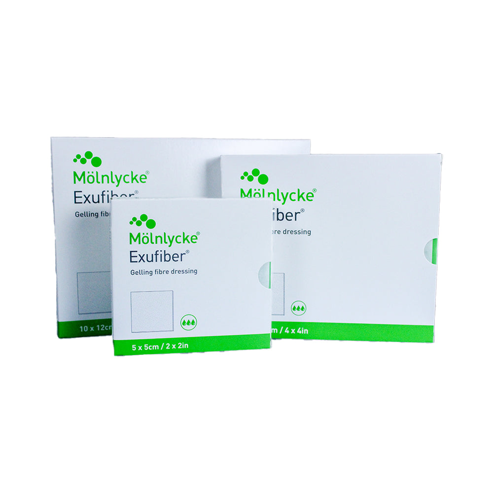 Exufiber Gelling Fiber Dressings, 15cm x 15cm (6in x 6in), 10/bx, 6bx/cs (US Only)