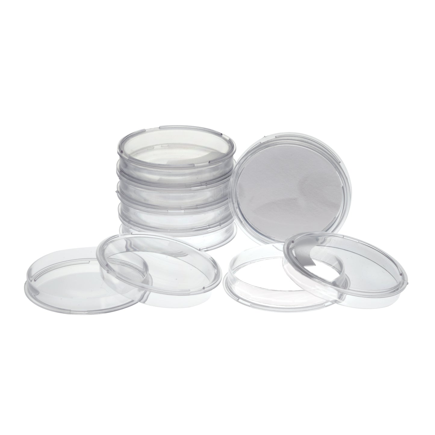 Petri Dish, 9 x 50mm, No Pads, Frosted Top Permits Labeling, 20/slv, 25 slv/cs