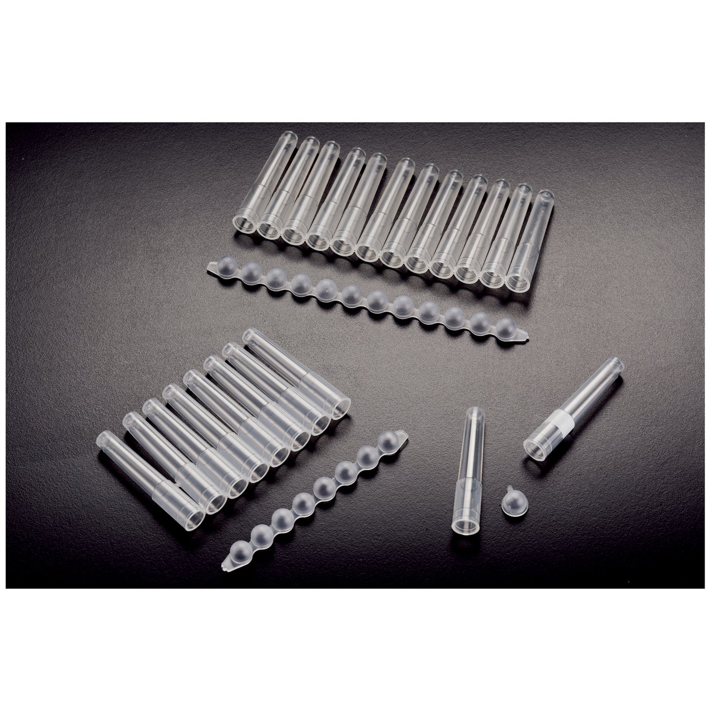 Strip of 12 Tubes, No Writing Surface, Non-Sterile, 80/bg, 5 bg/cs