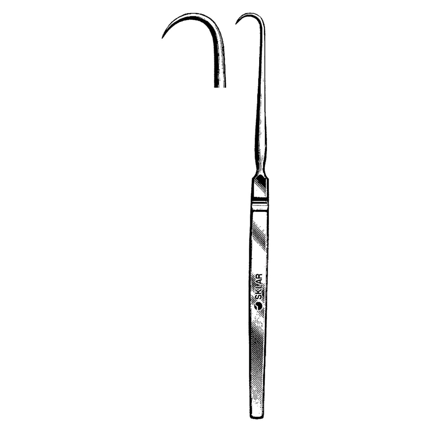 Tracheal Retractor, 1 Prong Sharp, 6.5" (DROP SHIP ONLY)