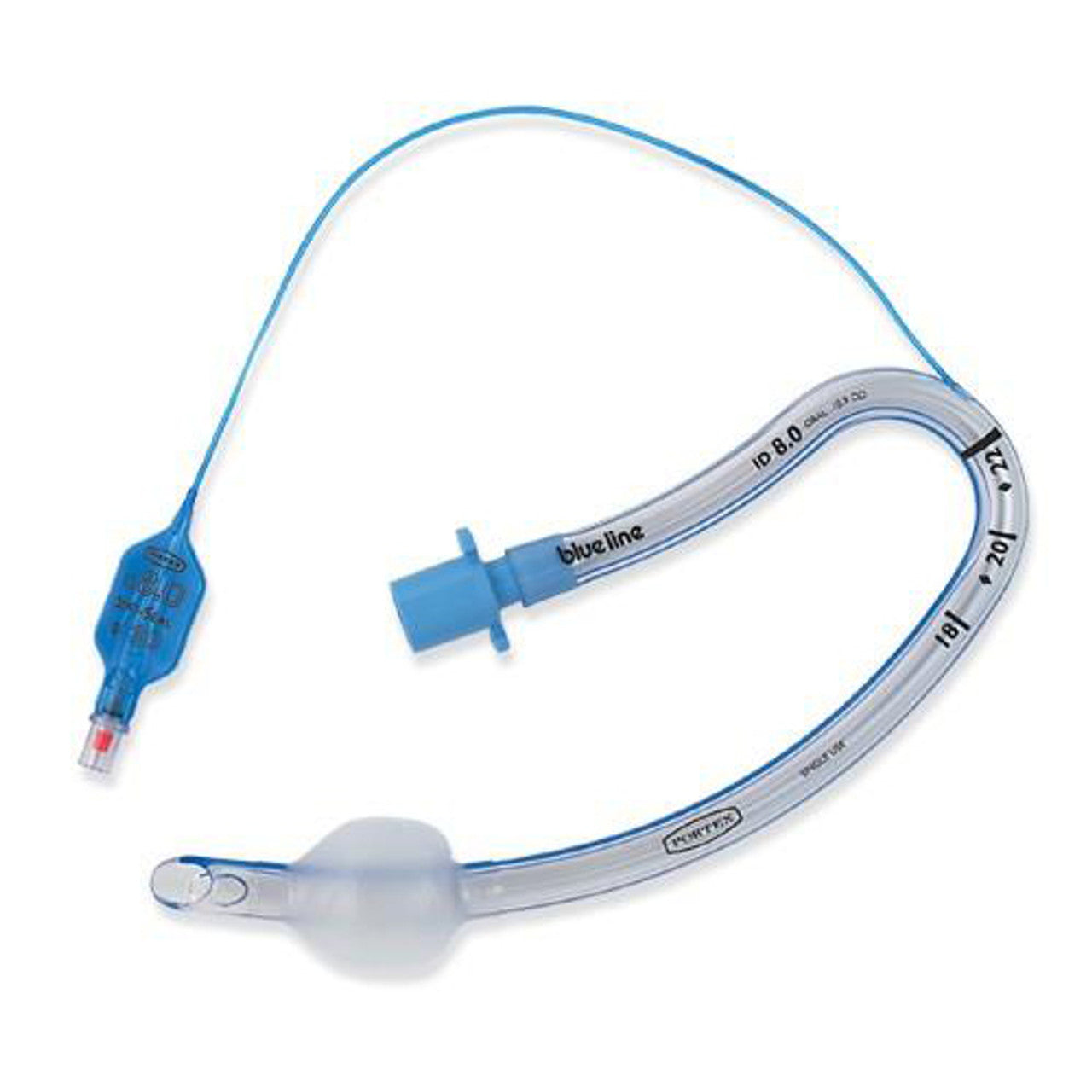 Endotracheal Tube (Oral), South Polar, Cuffed, Preformed, Clear PVC, 6.5 x 8.9 x 280mm, 23 Cuff, 10/bx (US Only)