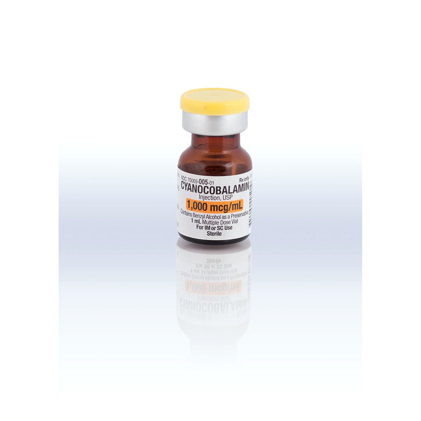 Cyanocobalamin Injection (AK Vibisone/Vitamin B-12), 1,000 mcg/1 mL 25/cs (Rx) (US Only, Excluding IN and ND) (Product is Non-Returnable)