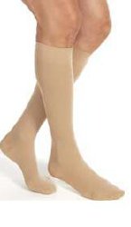 Compression Stocking, Knee Relief, 20-30mmhg, Closed Toe, Large, Black, 1/pr (Continental US Only)