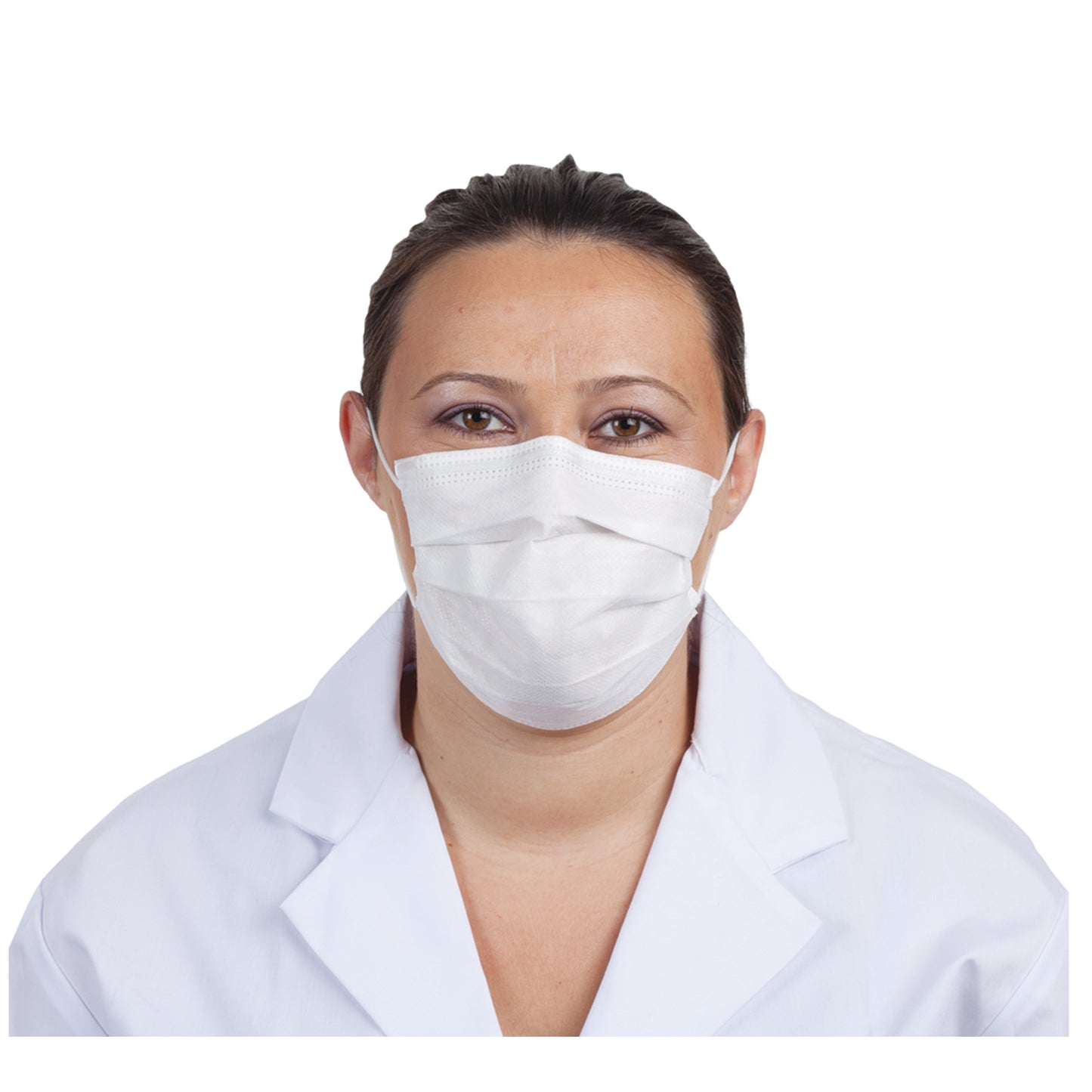 Level 1 Ear Loop Mask, White, 50/bx