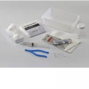 Silicone Insertion PVP Solution Urinary Catheterization Foley Kit, 5cc, 16FR, 1 tray/ea, 20 ea/cs (Continental US Only)