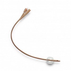 Silver Coated, Silicone Foley Catheter, 5mL, 2-Way, 14FR, 10/ctn (Continental US Only)