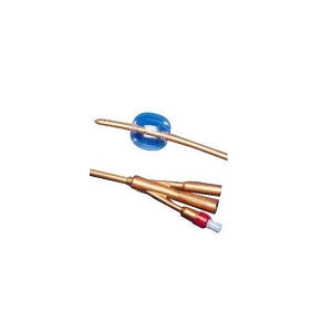 Silver Coated, Silicone Foley Catheter, 5mL, 2-Way, 20FR, 10/ctn (Continental US Only)