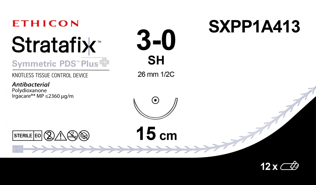 3-0 15CM STRATAFIX Symmetric PDS Plus, SH, 12/bx (Continental US Only)