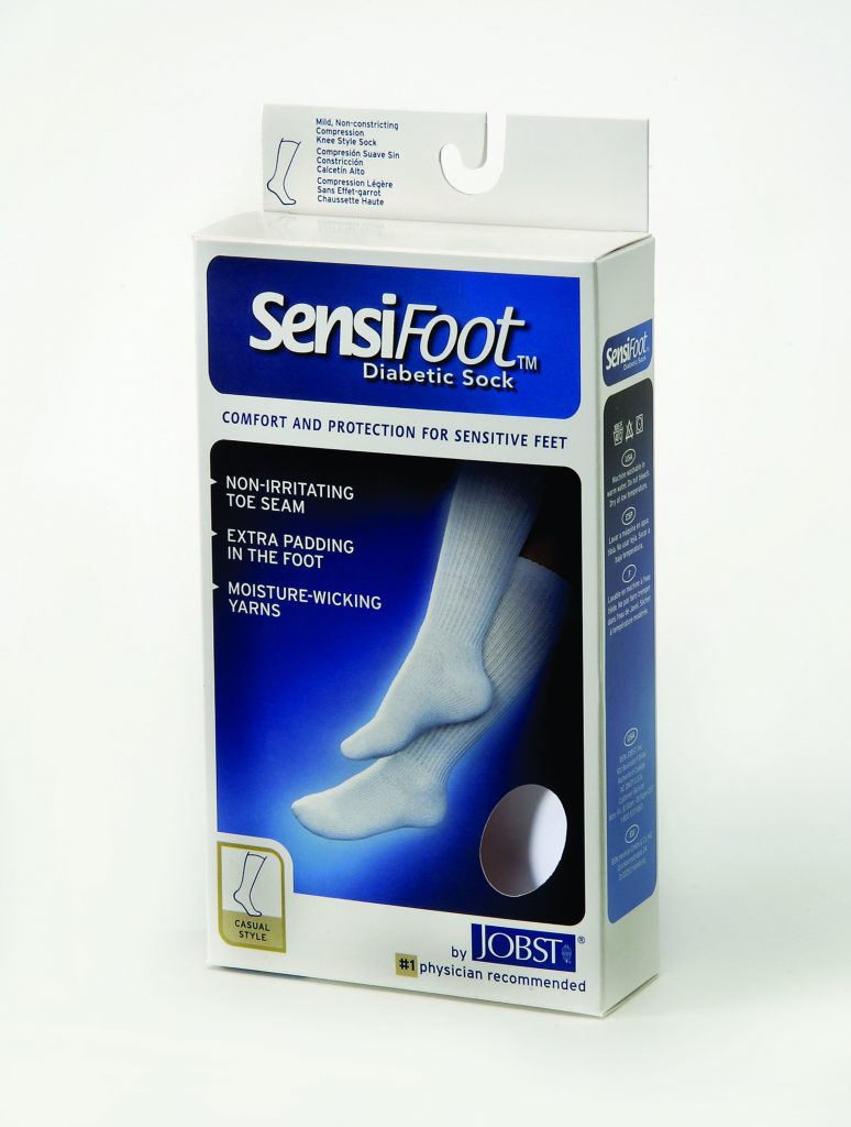 Diabetic Sock, Knee High, Closed Toe, White, X-Small (Continental US Only) (Part Number Change Coming once inventory is depleted by vendor)