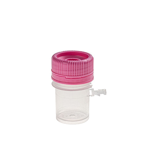 SecurTainer I Tamper Evident, Non-Sterile, Polypropylene, 40mL, Screw Cap Top, Magenta, 500/cs