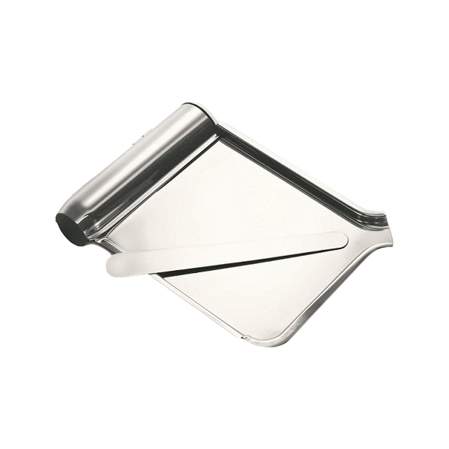 Pill Counting Tray & Spatula, 8.5" x 6" x 1.4", Stainless Steel