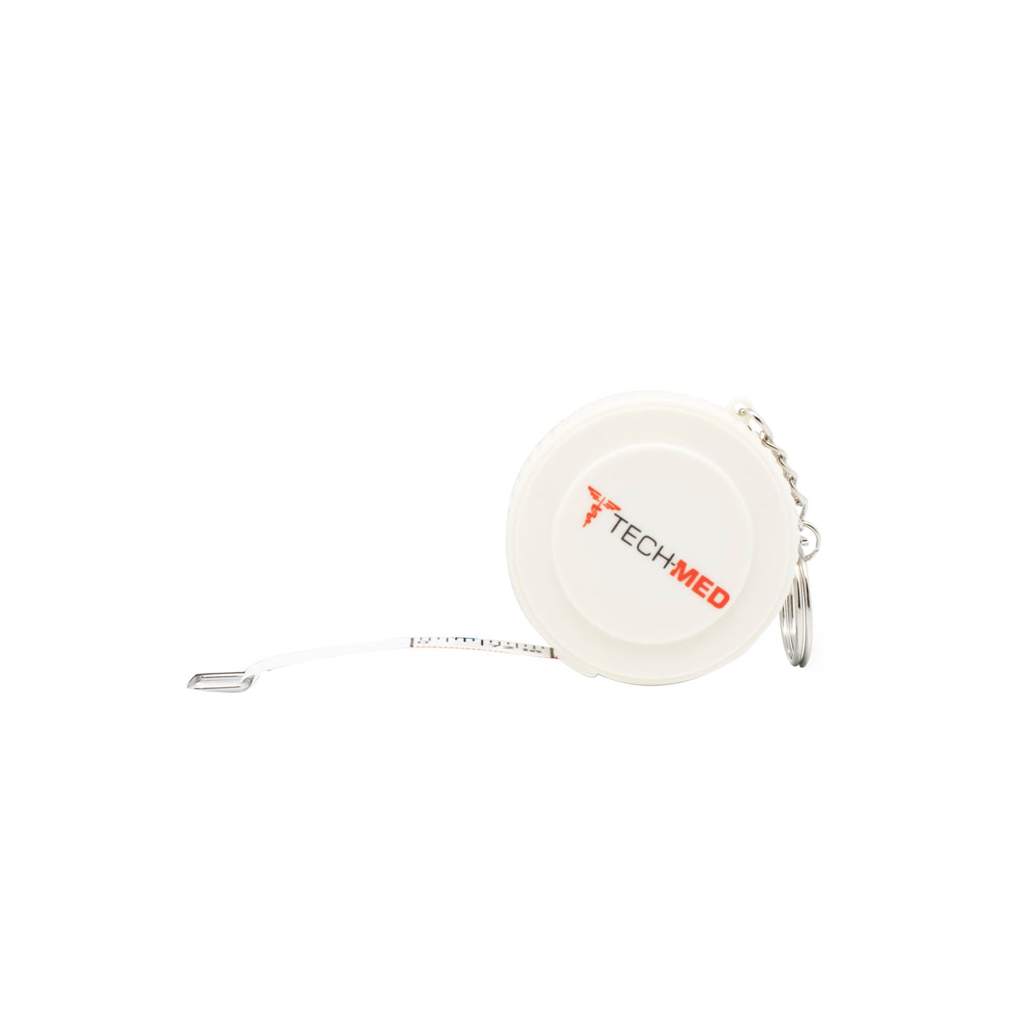 Tape Measure, Retractable, 72"L, _"W, Linen-Like Fiberglass, White Plastic Case, Push Button to Retract Tape, English Scale, Reverse Side Metric, 6/bx