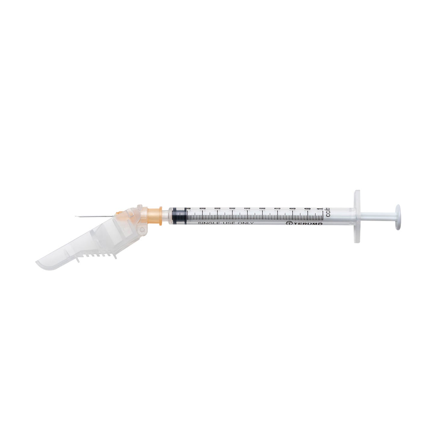 Safety Needle with 1cc Syringe, 25G x 5/8", 100/bx, 4 bx/cs (US Only)