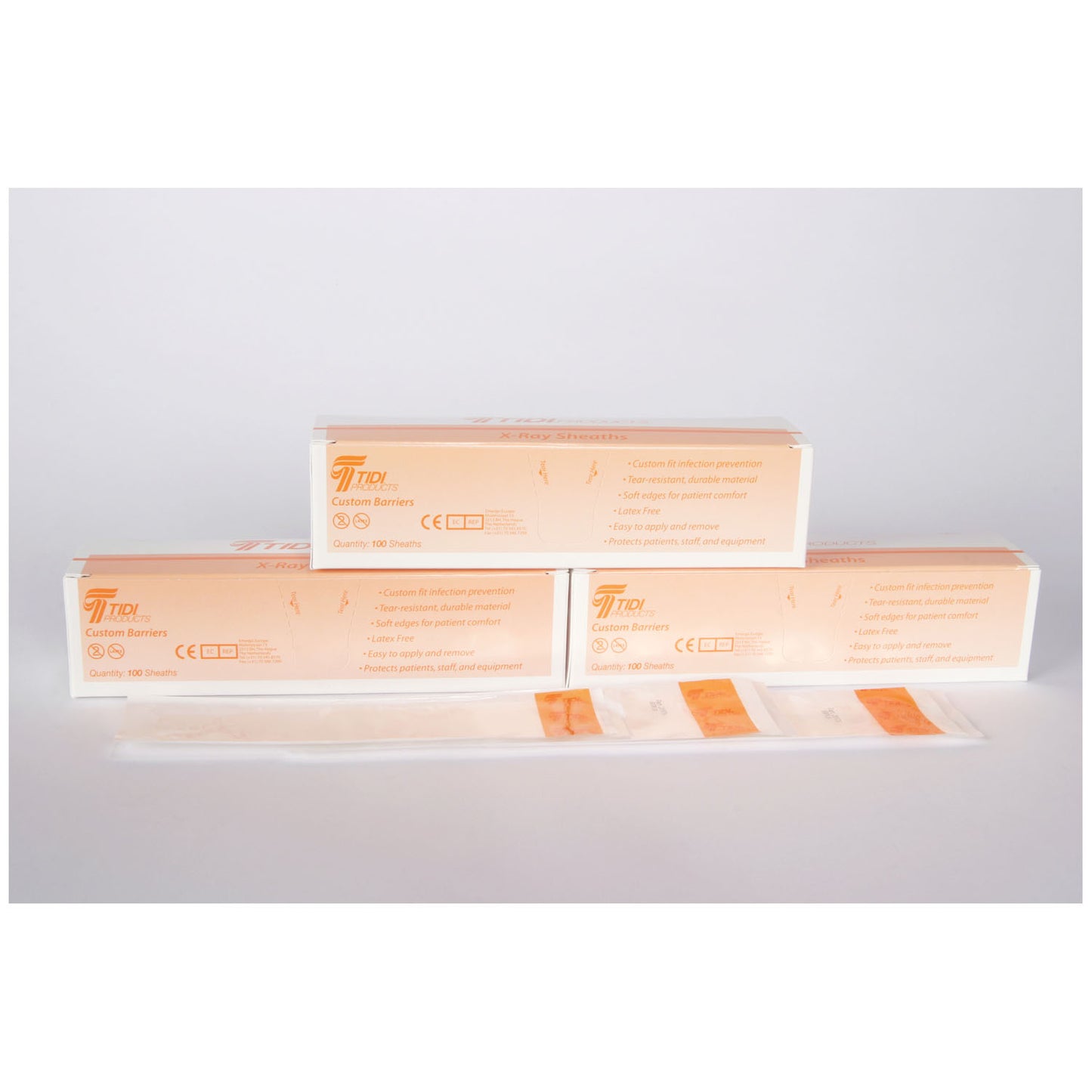 TIDIShield X-Ray Sensor Barrier, Fits: Carestream, Kodak 6100, Size 0/Sirona, Schick CDR Elite, Size 0, 100/bx, 5 bx/cs