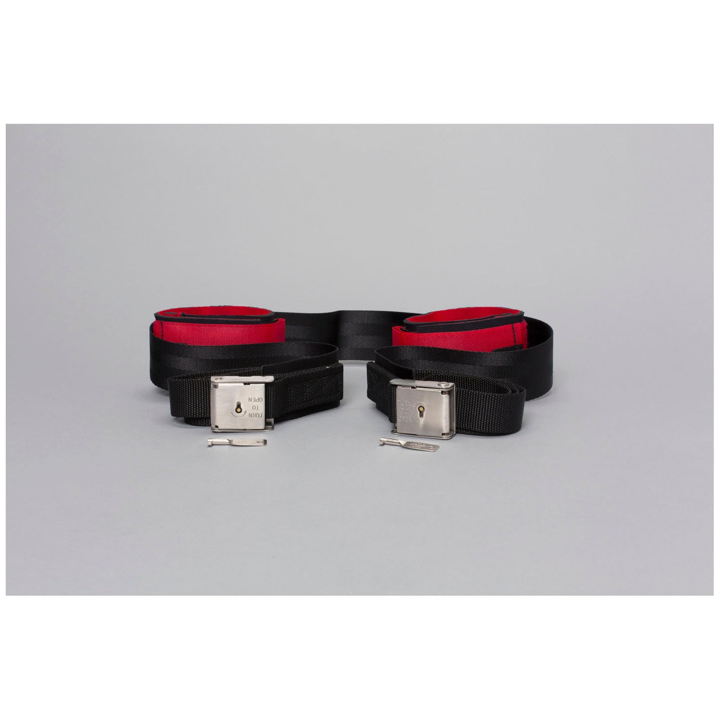 Posey Bed Ankle Restraint, Connect Set, Twice-as-Tough, One Size Fits Most, Hook and Loop Closure, 1-Strap, Neoprene, Red (Continental US + HI Only)