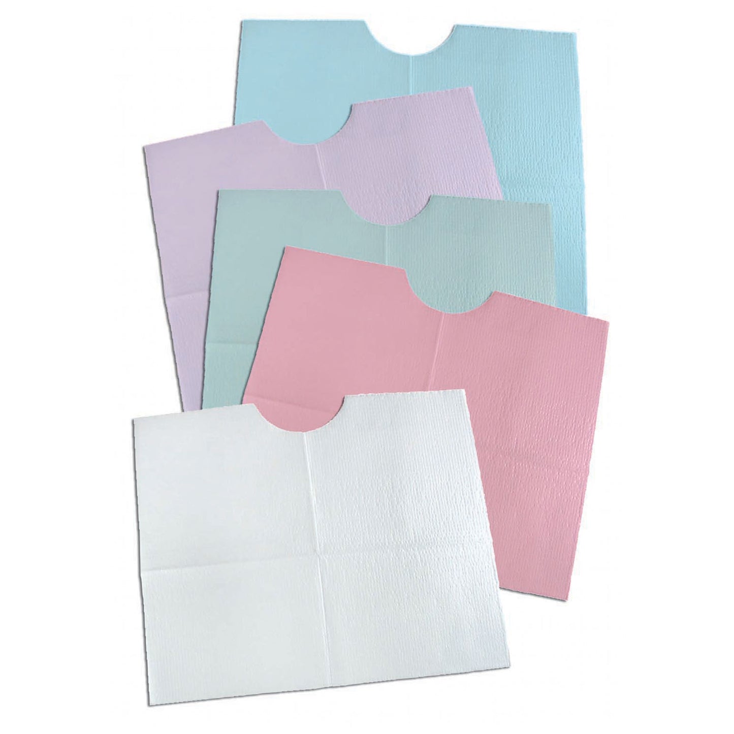 Contour Bib, 18" x 22", 3-Ply, Green, 400/cs