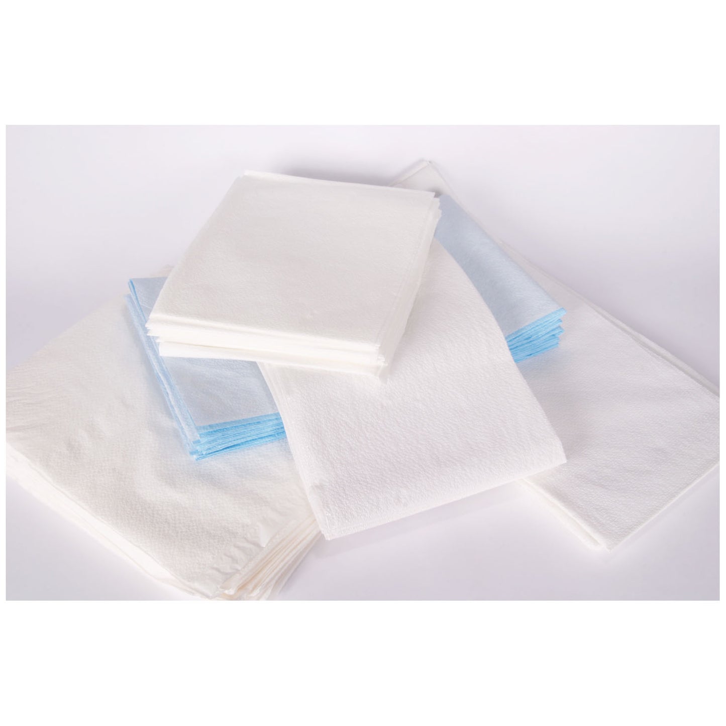 Drape Sheet, Tissue/ Poly, 40" x 72", Blue, 50/cs (40 cs/plt)