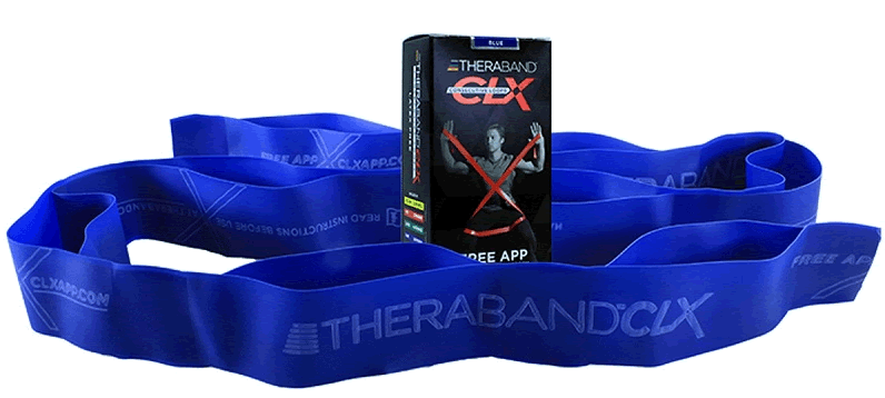Resistance Band, Consecutive Loops, 5' Pre-cut Individual Bands, Blue/ Extra Heavy, Latex-Free (LF), 12/cs (091304) (Legacy# 12717) (US Only)