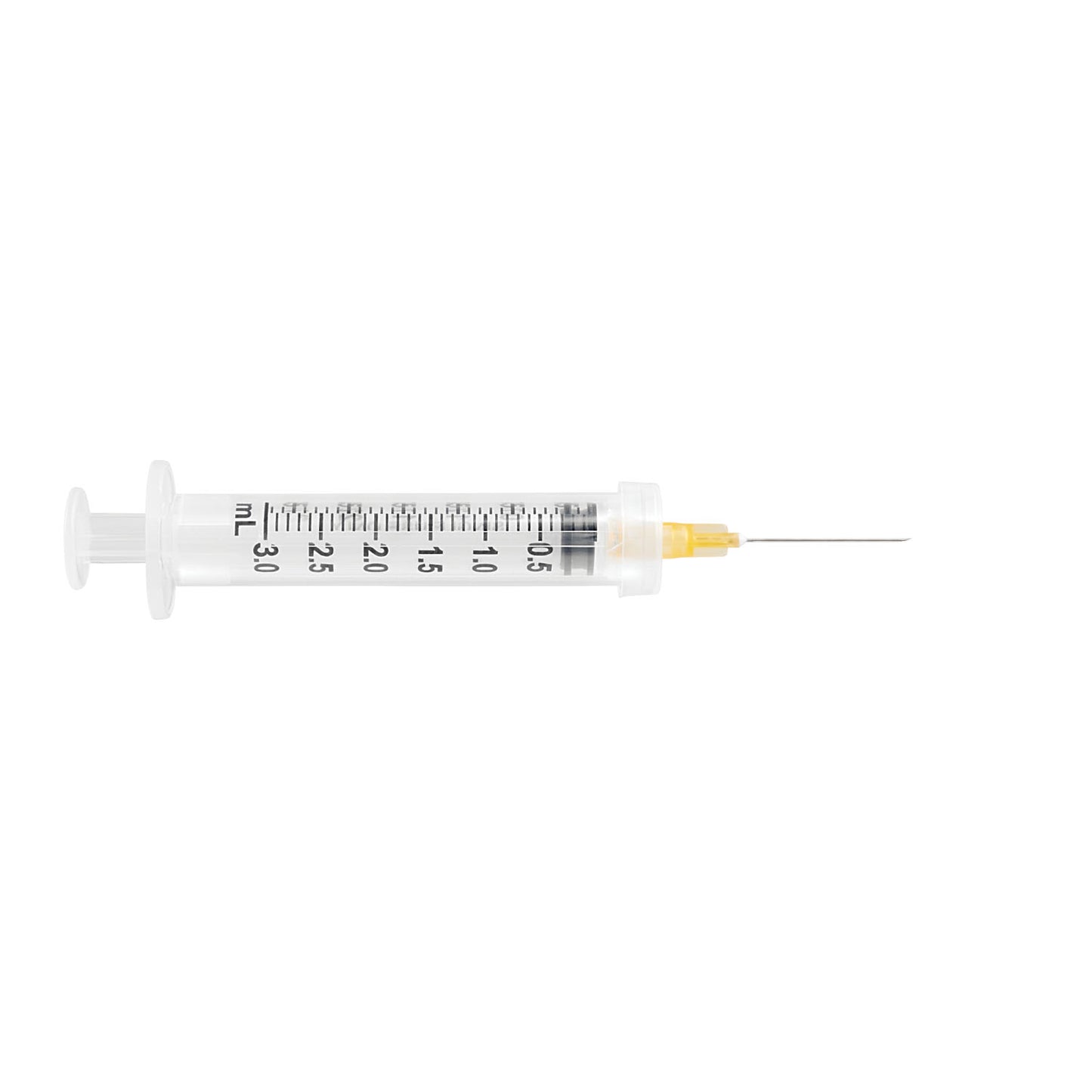 Safety Syringe, Detachable Needle, 3mL, 25G x 1", 100/bx