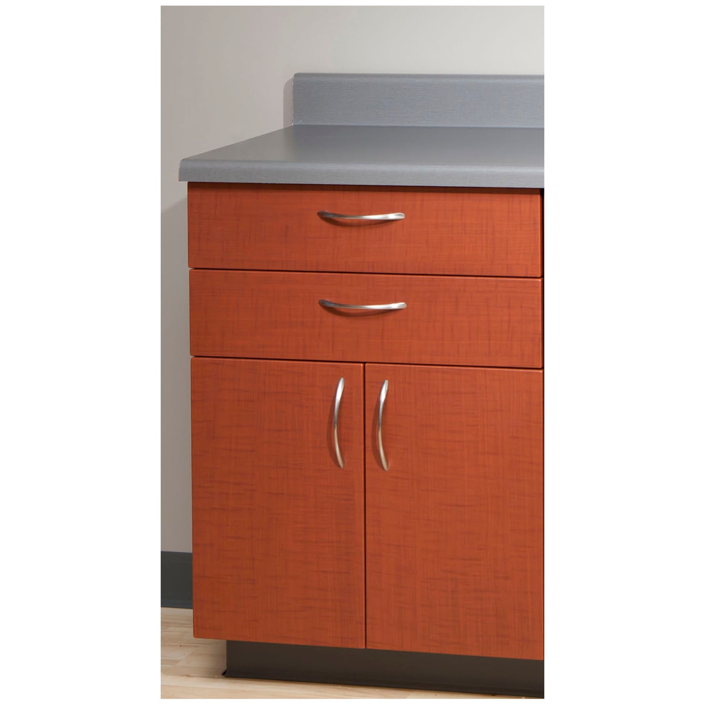 Base Cabinet, Steel, 24", Two (2) Drawers, Two (2) Doors, Quiet White (DROP SHIP ONLY)