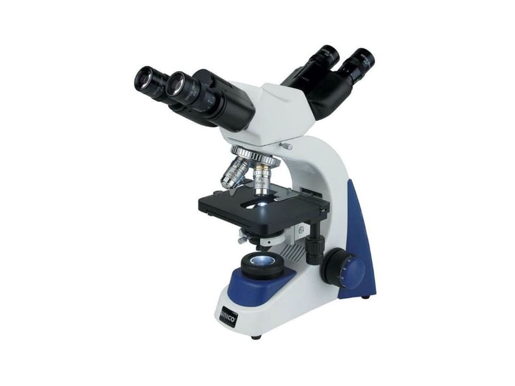 Microscope, Dual Binocular, 10X Widefield Eyepiece, 4X, 10X, 40X, 100X, Infinity Plan, NA 1.25 Condenser, Iris Diaphragm, Mechanical Stage, LED Illumination, 3 Watt LED Bulb, Coaxial Focusing (US Only) (DROP SHIP ONLY)