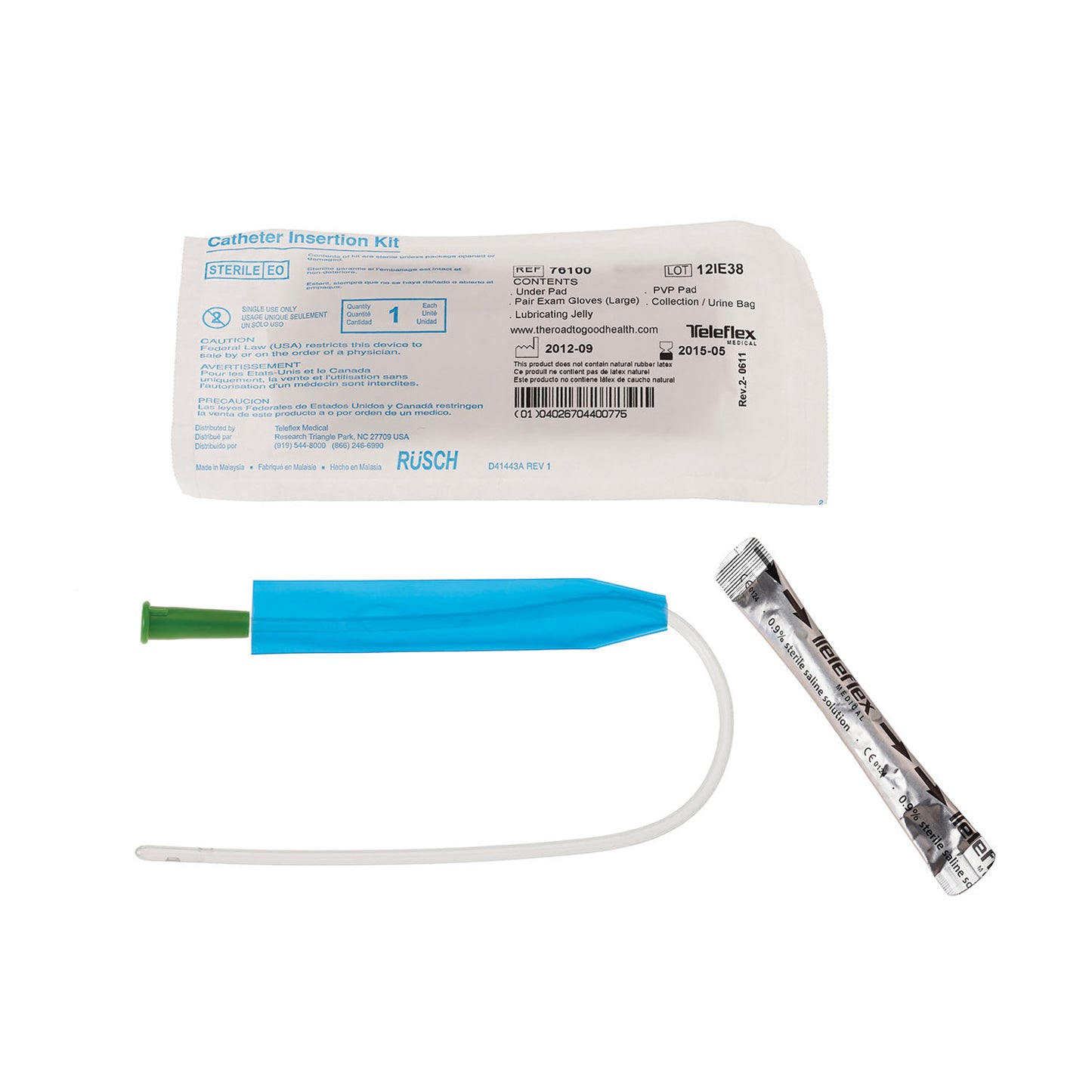 FloCath Quick Catheter Kit, 14FR, 50/bx