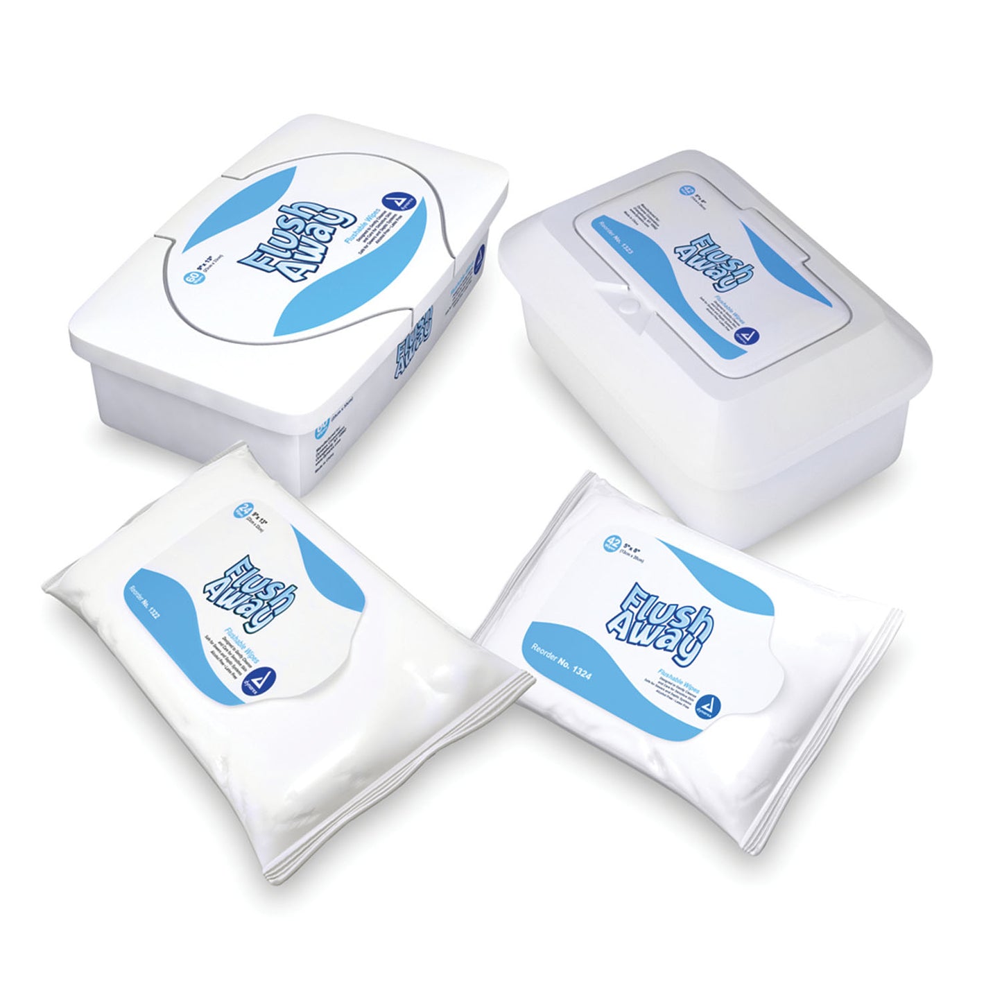 Flushable Wipes, 5 x 8", Junior Flow Pack, 42/pk, 12 pk/cs (Products cannot be sold on Amazon.com or any other 3rd party site)