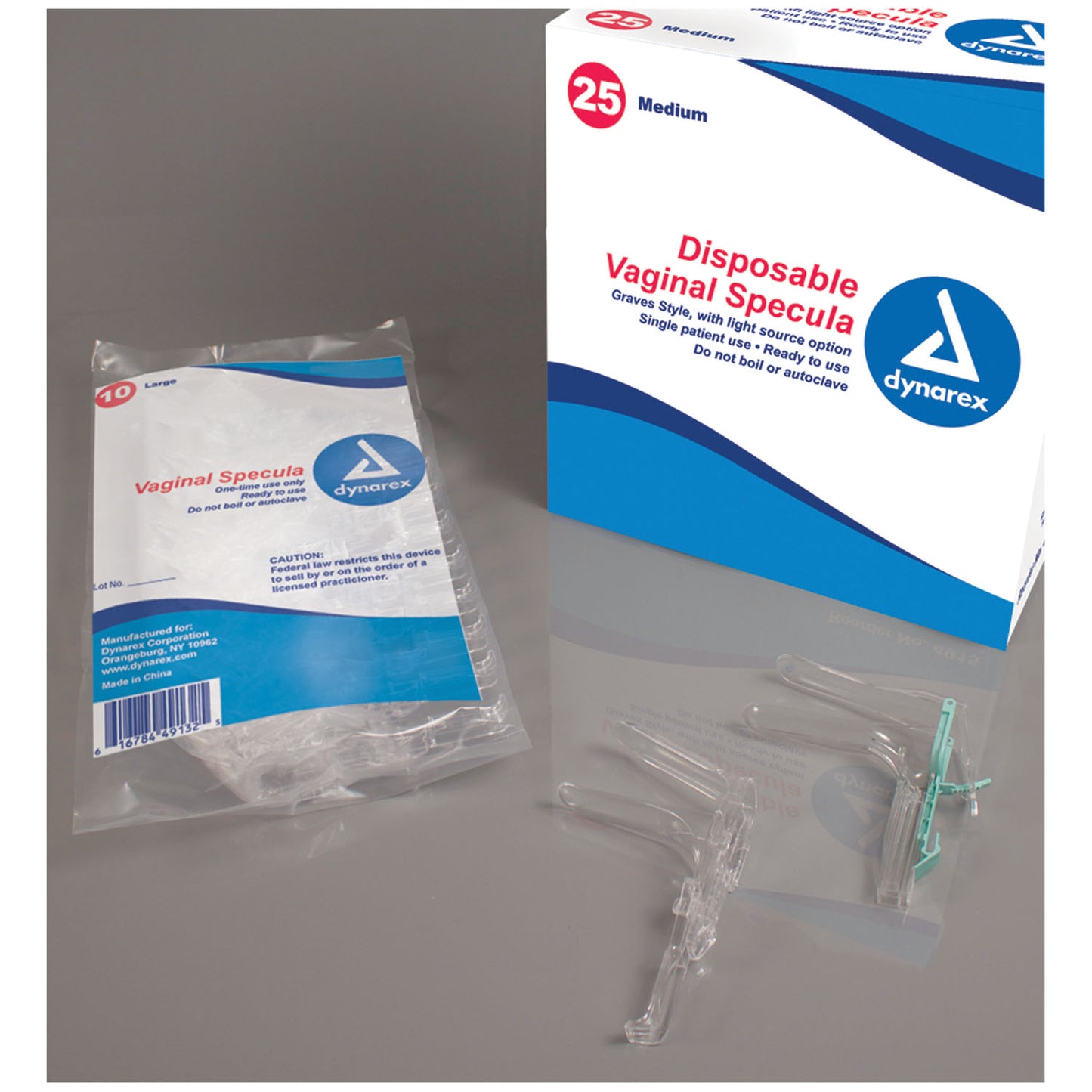 Vaginal Specula, Disposable, Graves Style, Light Source Option, Medium, 25/bx, 4 bx/cs (Products cannot be sold on Amazon.com or any other 3rd party site)