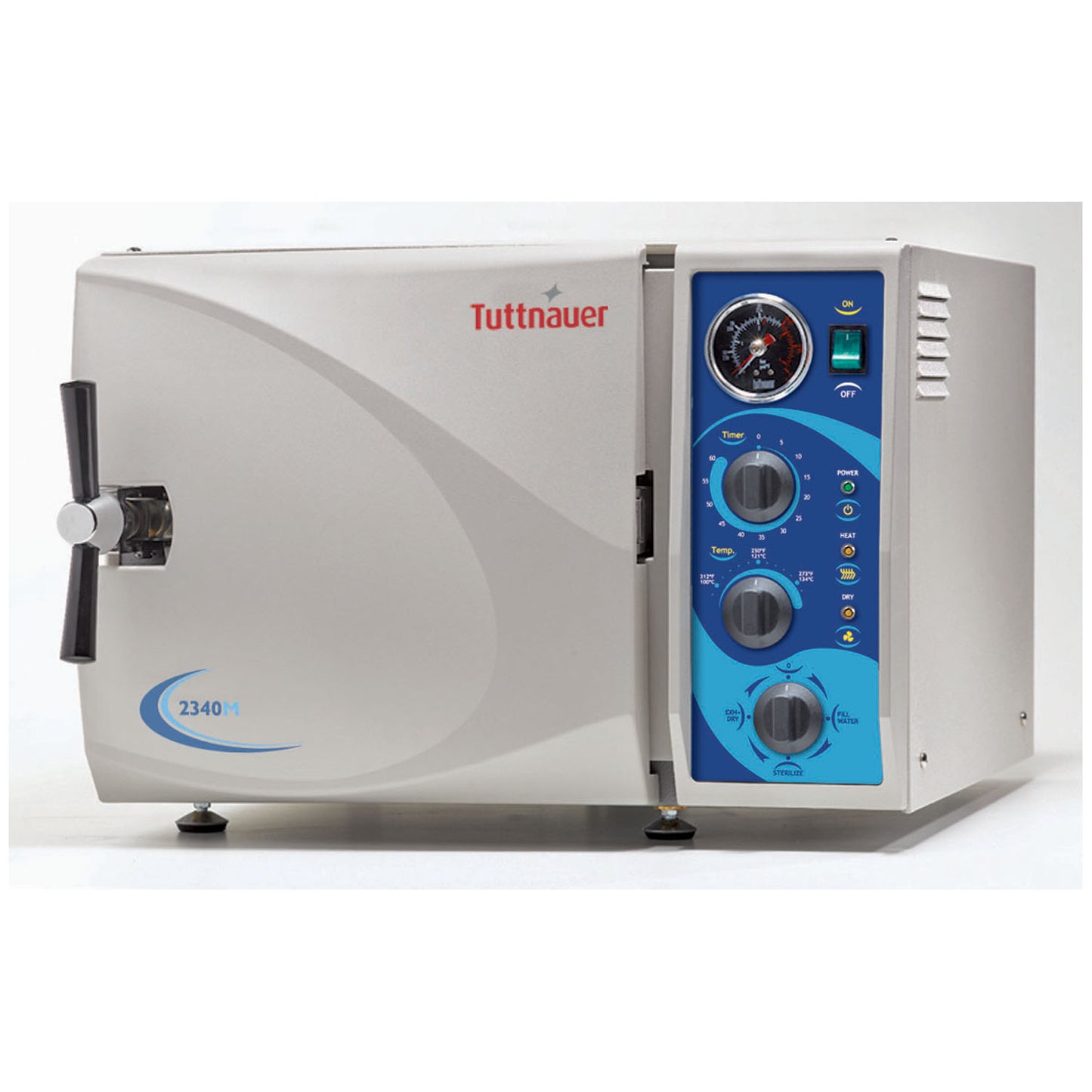 Autoclave, 110V, 9"Dia x 18"D Chamber Size, 5 Gallon Volume, 3 Trays