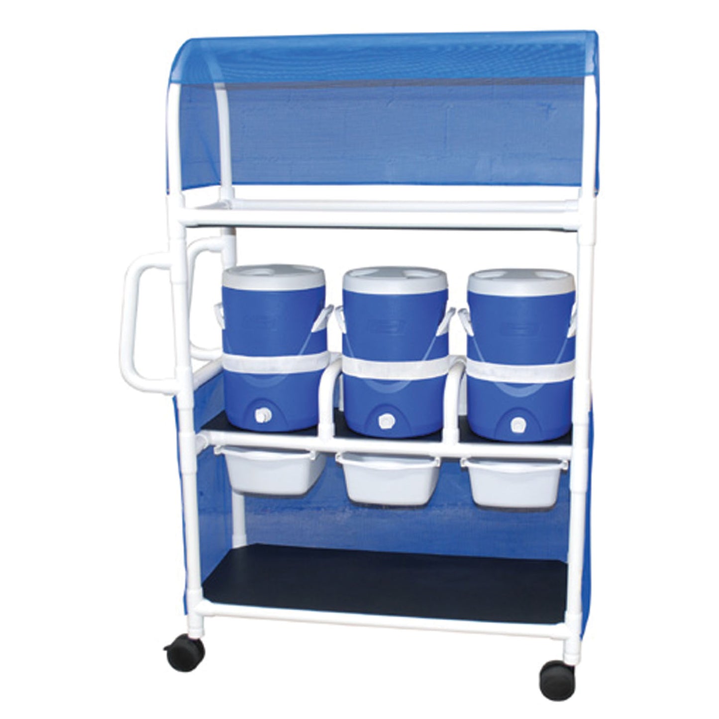 Hydration Cart, Three 5 Gal Water Coolers
