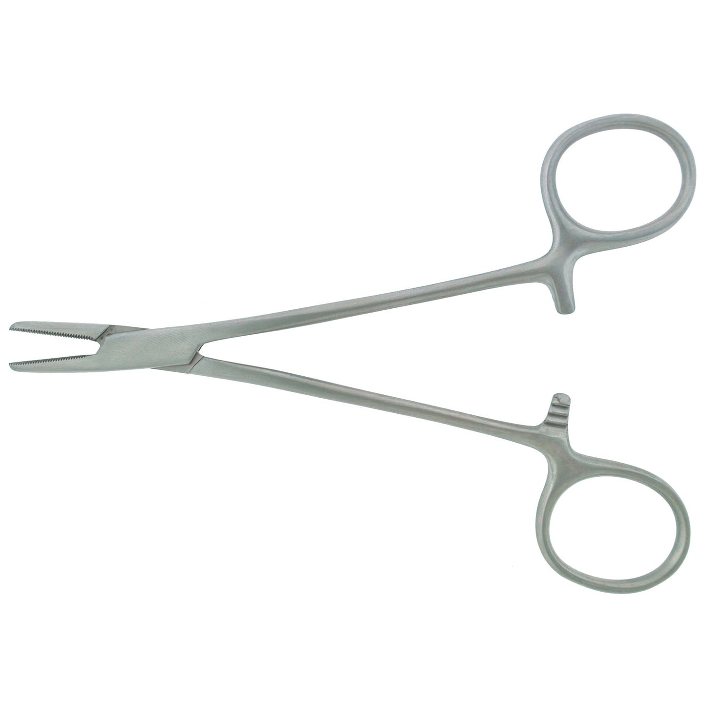 Brown Needle Holder, Serrated, 5 1/8"