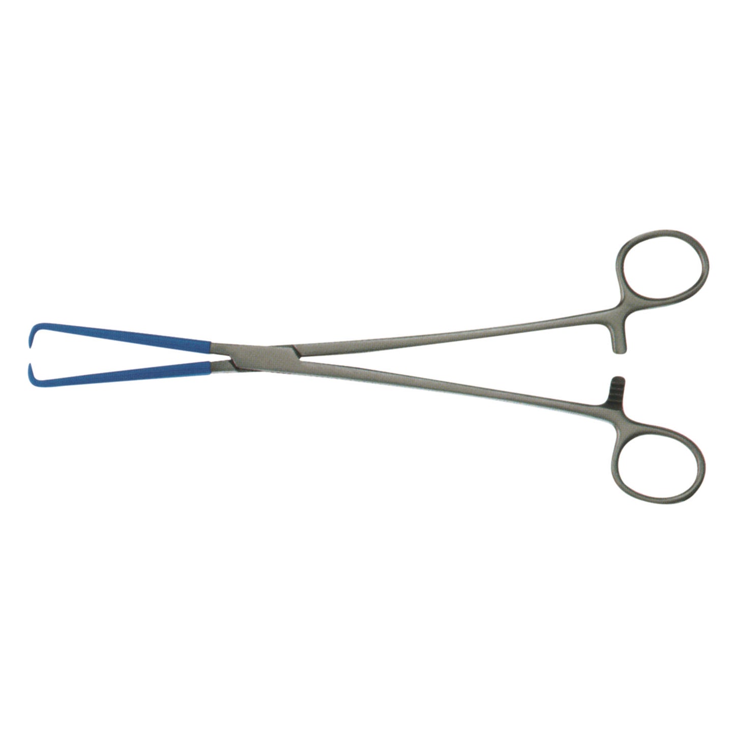 Schroeder-Braun Tenaculum Forcep, Insulated Blue Coating For Electrosurgery, 9_"