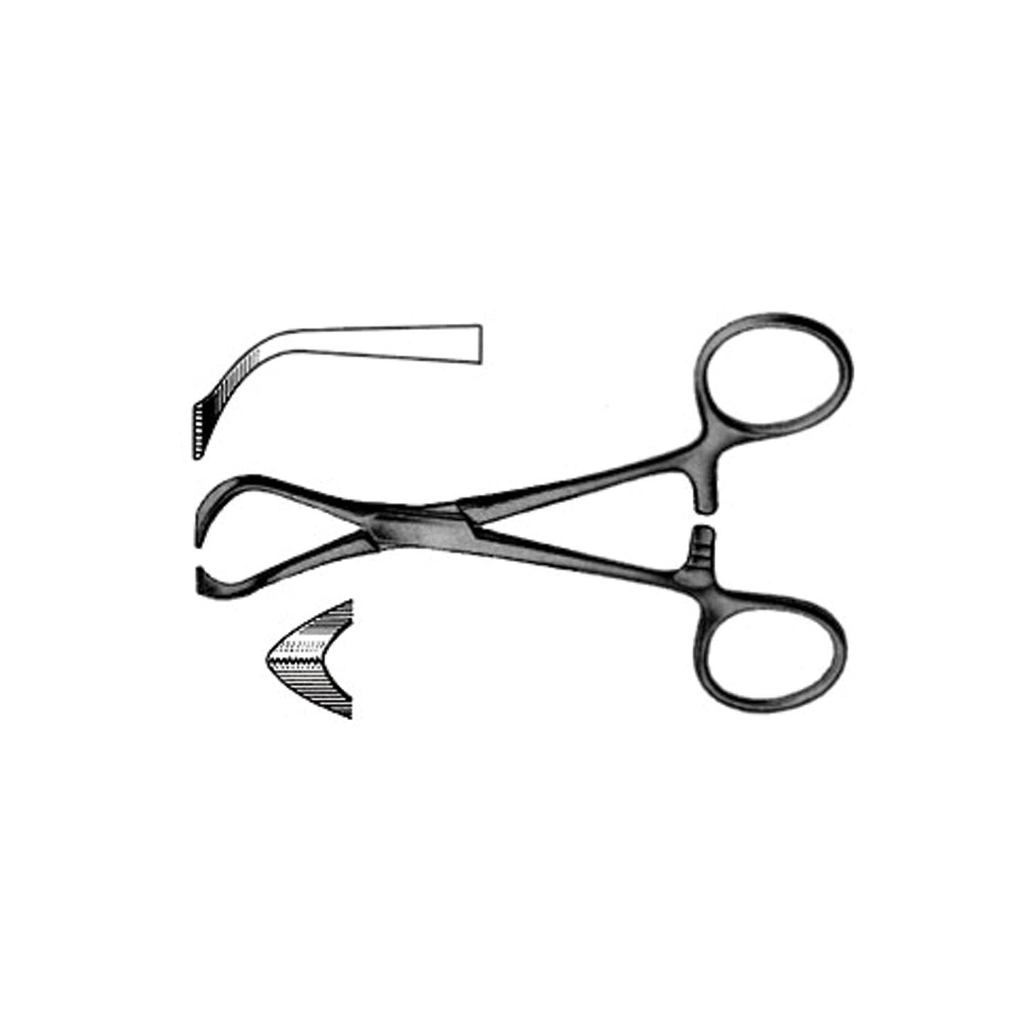 Non-Perforating Towel Forceps , Length: 5_"