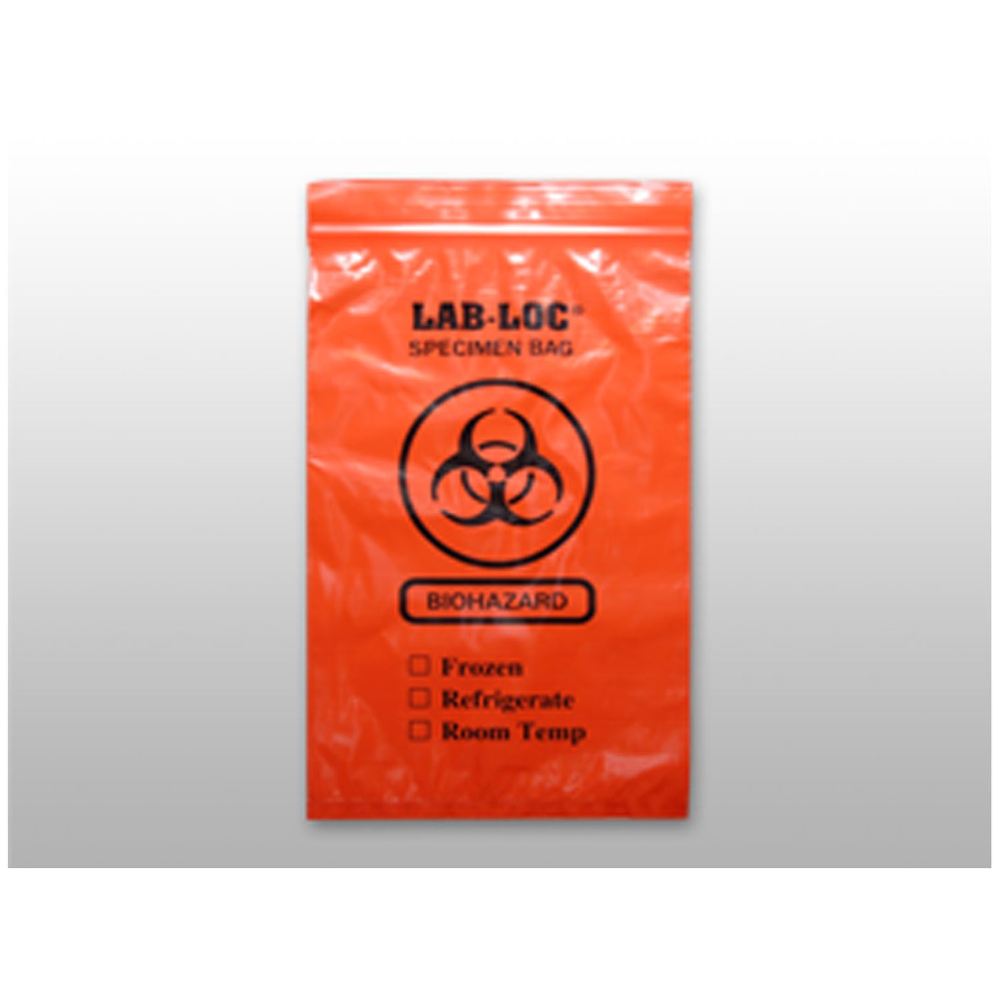 3-Wall Specimen Transfer Bag, Reclosable, Biohazard, Red Opaque, 2 mil, 6" x 9", 1000/cs