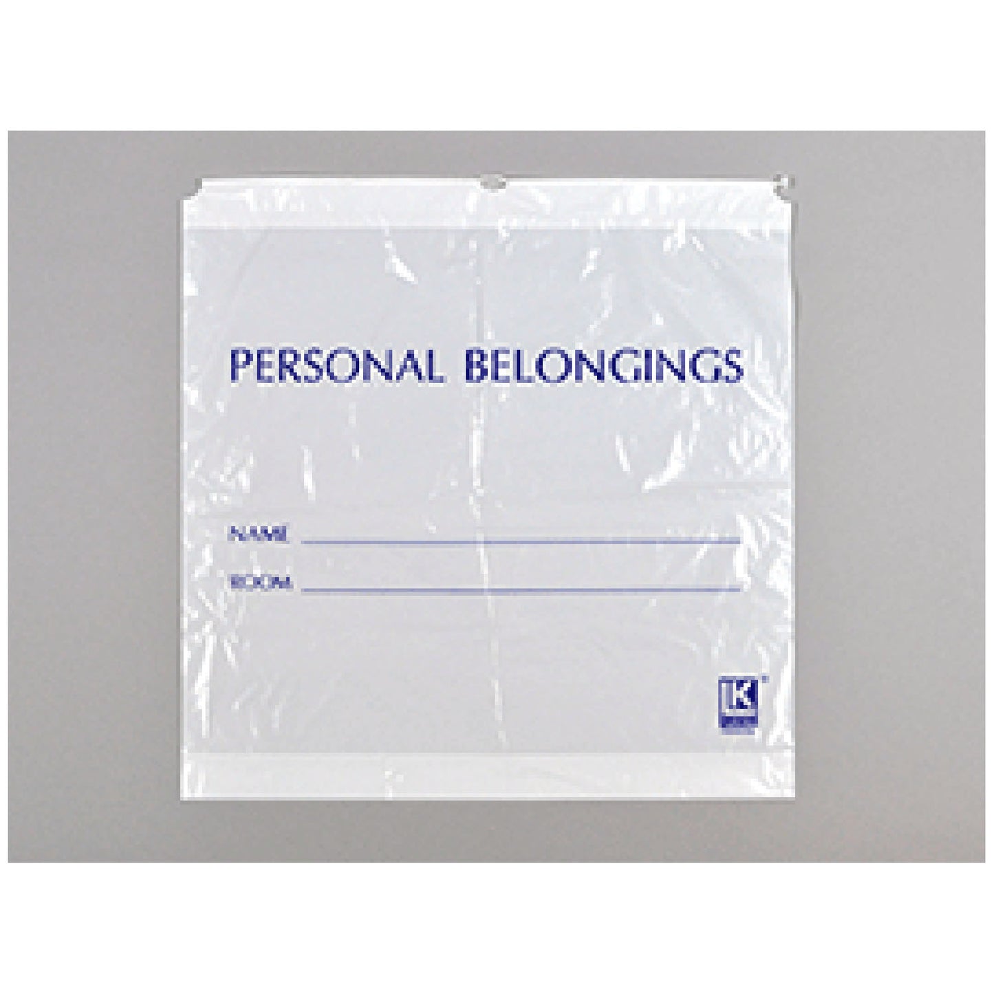 Patient Belonging Bag, White Opaque, w/ Drawstring, 1.2 mil, 20" x 20" +3BG, 250/cs