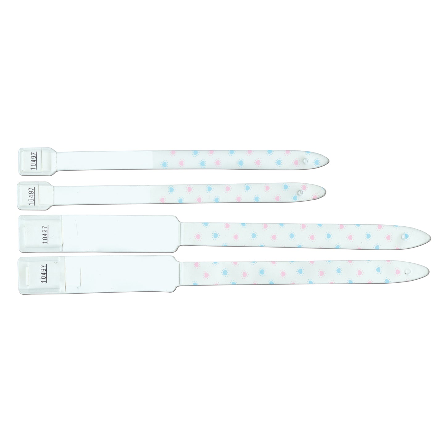Adult/ Infant ID Bracelet, Uni-Print 4-Part OB, Imprinter Band Style, Info Area For Adults: 3"L x 1"H, For Infants: 2 5/8"L x _"H, Heart, 400/bx