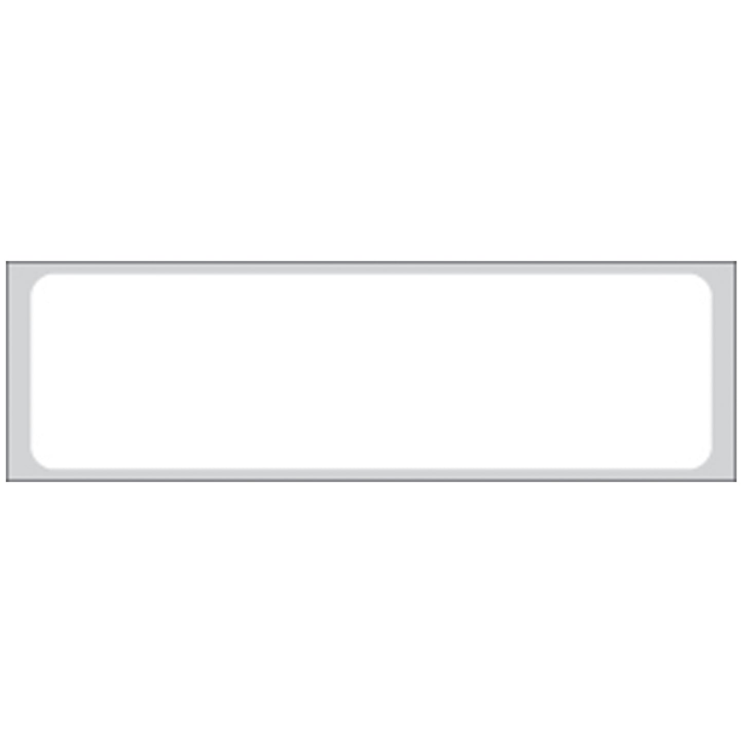 White Labels, 1_" x 3_", Flexible Paperstock, Removable Adhesive, 1,000/rl