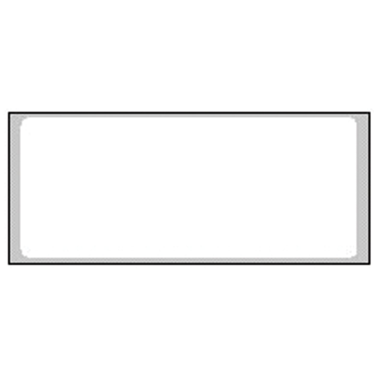White Labels, 1_" x 3", Flexible Paperstock, Removable Adhesive, 1,000/rl