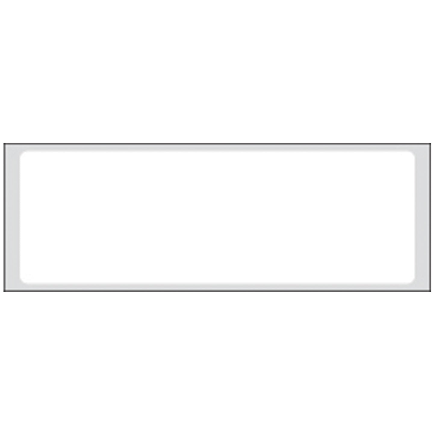 White Labels, 1" x 3", Flexible Paperstock, Removable Adhesive, 1,000/rl