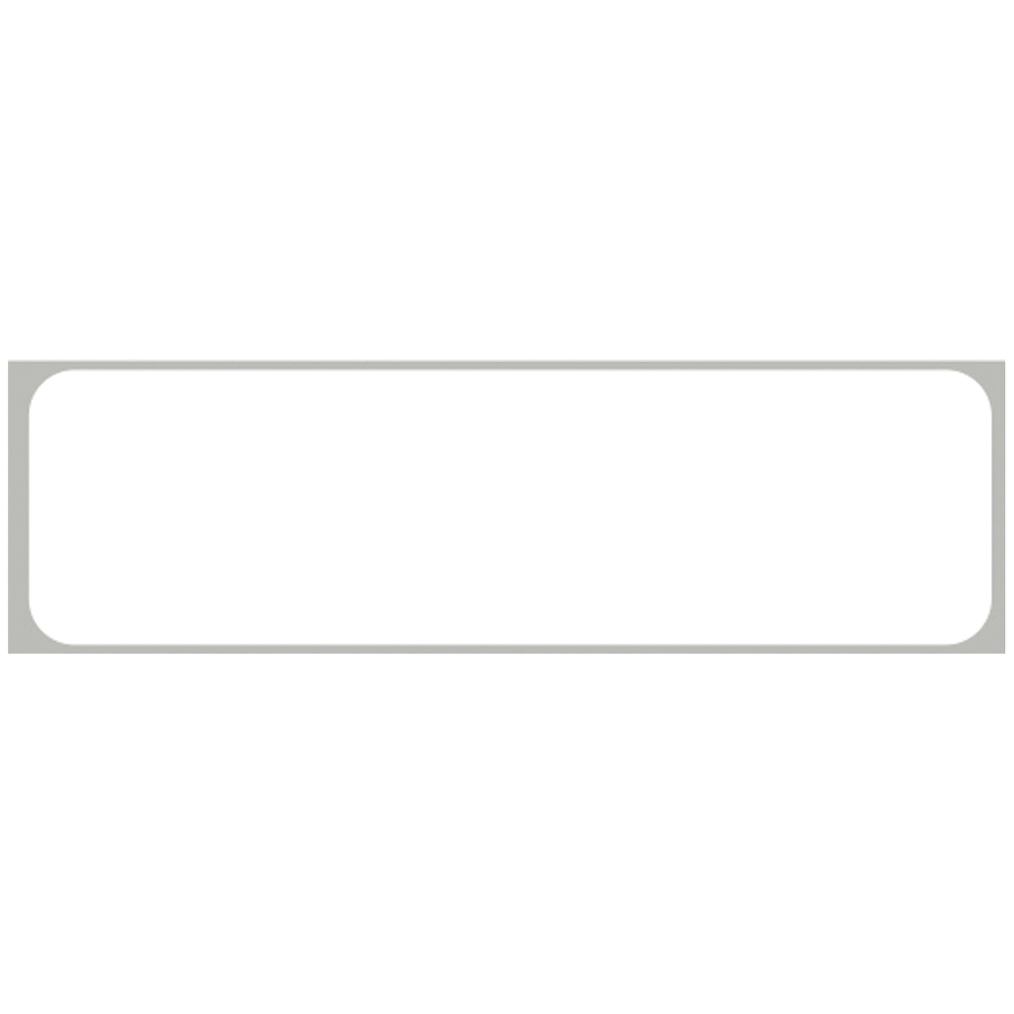 White Labels For Patient ID, 1" x 3_", Smudgeproof Litho Paperstock, Removable Adhesive, 1,000/rl