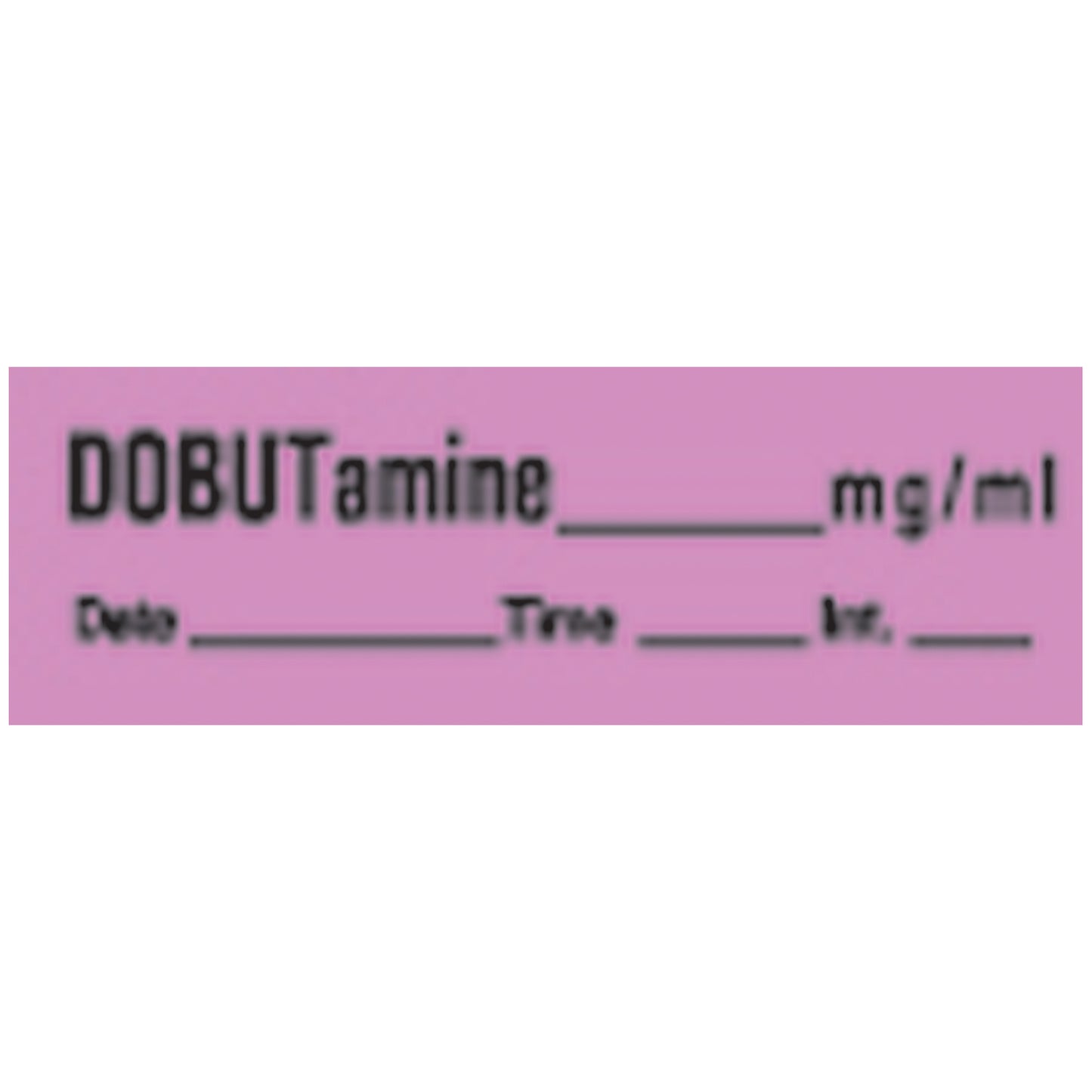 Dobutamine Syringe Labels, Violet, 500"/rl