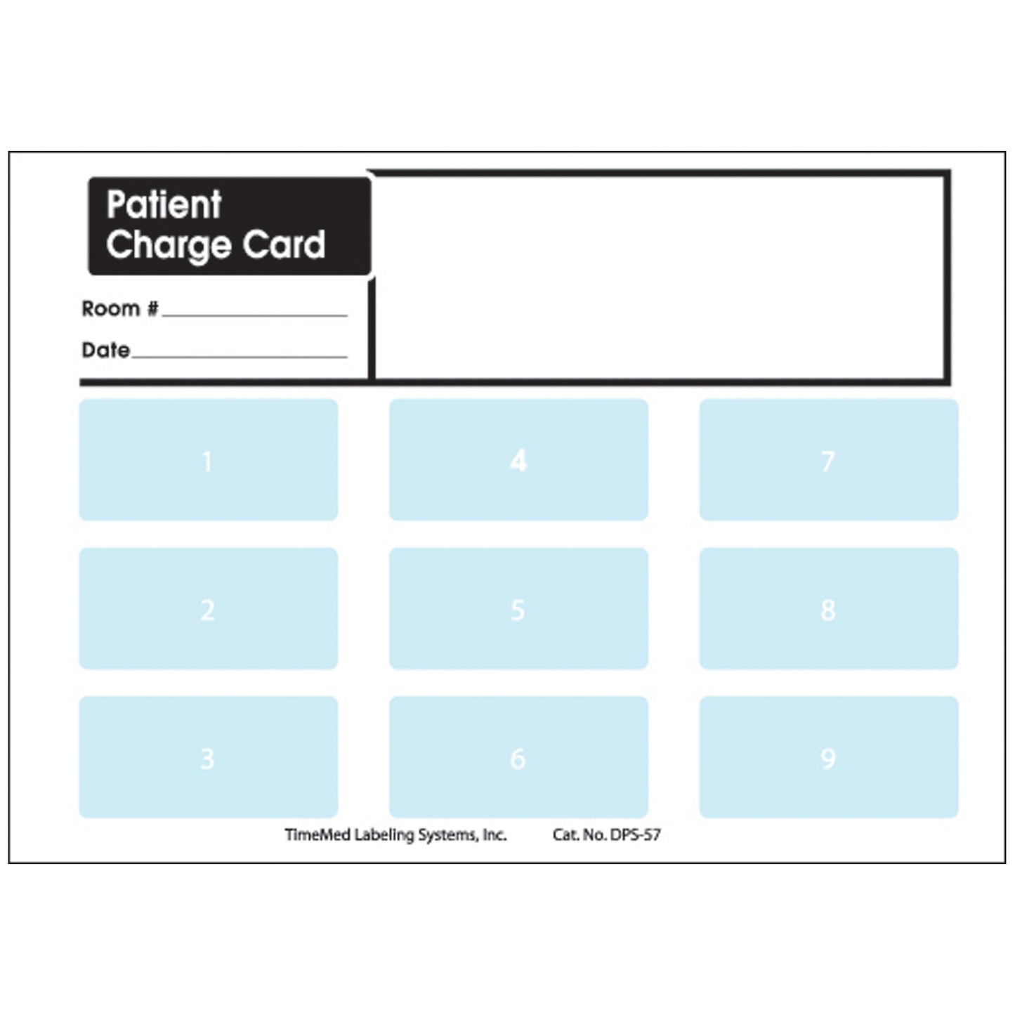 Patient Charge Cards, 5" x 7", 250/bx
