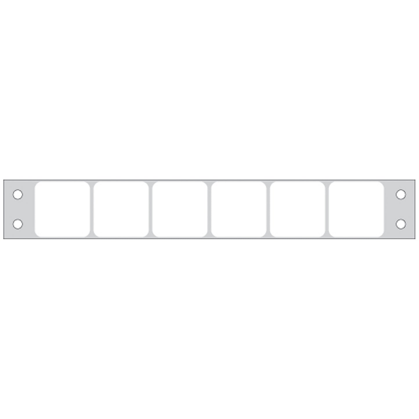 Labeling For Microscope Slides For Dot Matrix Printers, 15/16" x 15/16", (7" carrier width), 25,000/bx