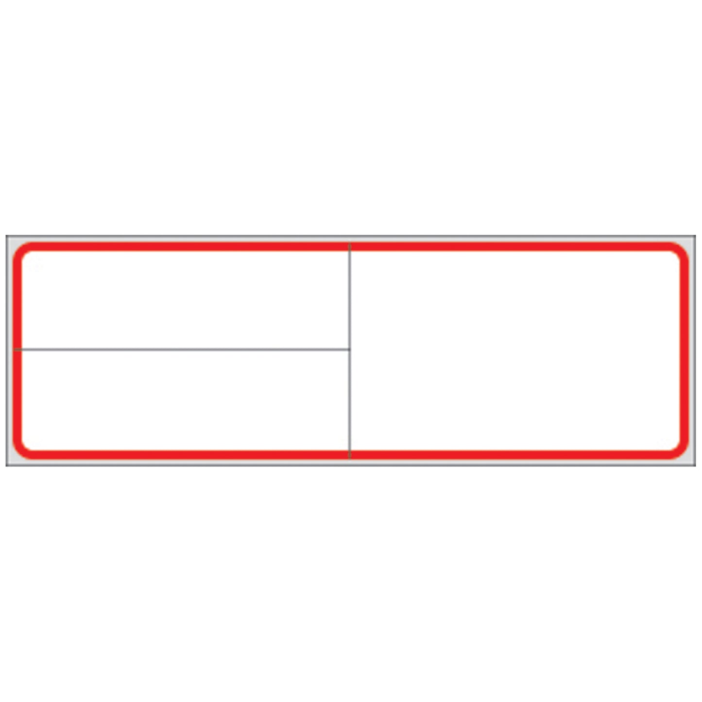 Labeling For MEDITECH Laboratory Systems, 1_" x 4", White, Red Border, Infrared Thermal Glove Adhesive Labels For Direct Thermal Printers (4 1/8" carrier width), 3,600/bx